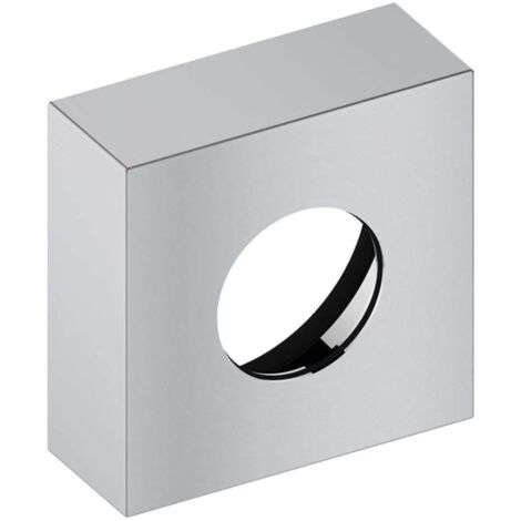 Rosace d'extension IXMO 25 mm, carrée, en laiton, finition aluminium rouge / bleu KEUCO (1/2)