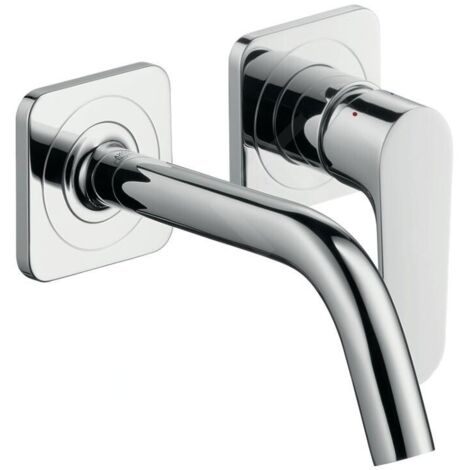 AXOR Citterio M Mitigeur monocommande de lavabo apparent pour montage mural avec bec 167 mm et rosaces Chromé, 34113000 (1/5)
