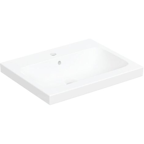 Geberit iCon - Vasque, 60x48 mm, avec trop-plein, trou pour robinet, blanc mat 501.847.JT.1 (1/2)