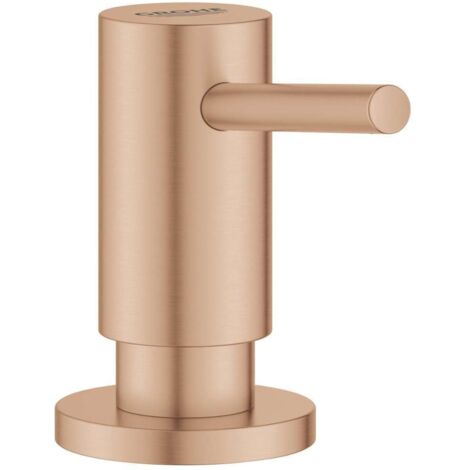Grohe – Distributeur de savon 0,4 l – Récipient de stockage pour savon liquide – Surface résistante – Couleur coucher de soleil chaud