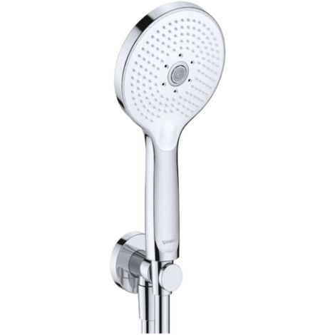 DURAVIT UV0762001005 Jeu de manchons de raccord mural Rd. chr. Blanc brillant (1/2)