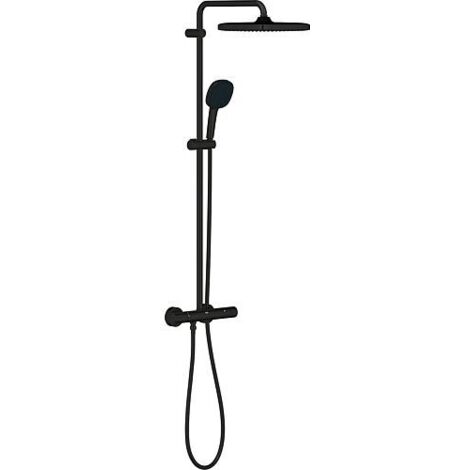 Système de douche thermostatique Grohe Tempesta 250 Cube – Mitigeur avec fonction Aquadimmer – Pommeau 110mm avec 2 jets – Flexible 1,75m