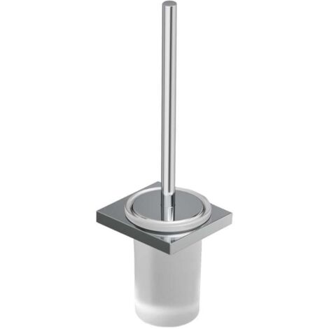 Kludi Vela C - Brosse WC avec support mural, verre/chrome 3197405 (1/2)