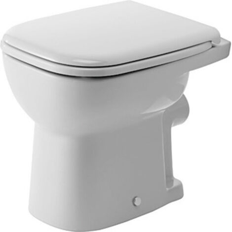 Duravit – WC sur pied compact – Chasse d'eau plate 6L – Sortie horizontale – Dimensions 350x480x385mm – Céramique sanitaire