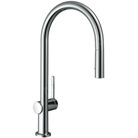 Hansgrohe M54 - Mitigeur d'évier Talis avec douchette extractible, EcoSmart, chrome 72842000 (1/5)