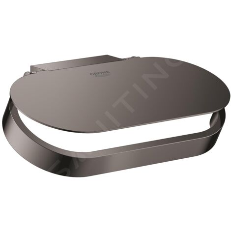 GROHE 41069A00 Porte-papier toilette Selection 41069 avec couvercle graphite dur (1/4)
