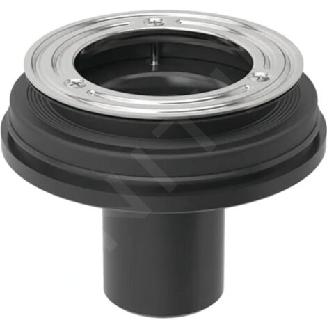 Geberit – Écoulement de receveur de douche ø 90 mm – Sortie verticale DN50 – Tube de sortie en PE-HD – Pour receveurs sans trop-plein