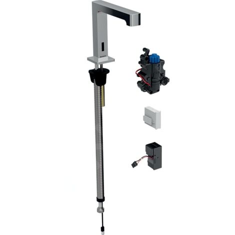 Geberit 116197211 Brenta robinet mitigeur lavabo sur pied, alimentation secteur (1/4)