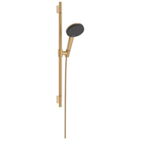 Hansgrohe Raindance Alive Select S - Set pomme de douche, barre et flexible, 3 jets, EcoSmart, bronze brossé 24602140 (1/3)