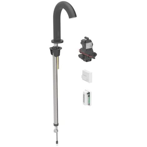 Geberit 116186141 Piave robinet d'arrêt pour WC, montage au sol, générateur (1/2)
