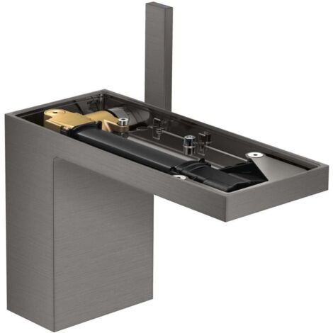 Axor MyEdition - Mitigeur de lavabo avec bonde Push-Open, EcoSmart, chrome noir brossé/sans plaque 47032340 (1/2)