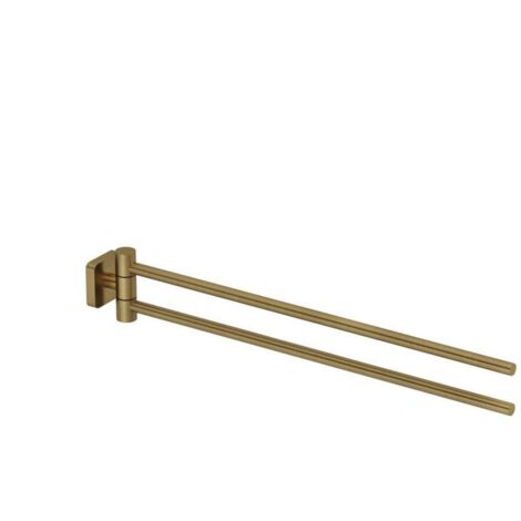 Kludi Vela S - Porte-serviettes double, doré brossé 25977N0 (1/2)