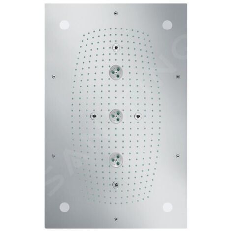 HANSGROHE 28418000 Pomme de tête Rainmaker rectangulaire chrome (1/5)