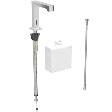 Geberit 116173211 Brenta robinet d'eau chaude/froide, montage sur pied, batterie (1/3)