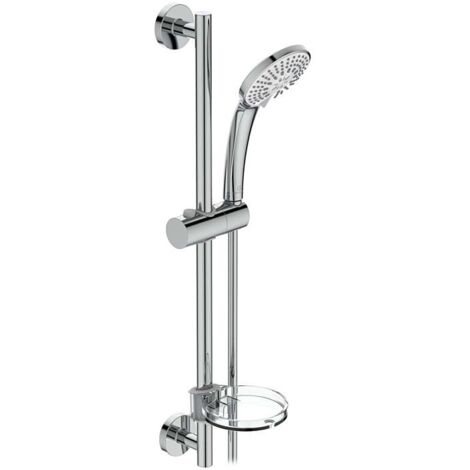 Combinaison de douche Ideal Standard Idealrain B9415AA 60 cm M 3, avec douchette 3 jets Ø 10 cm, chromée (1/4)