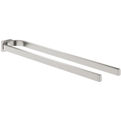 GROHE 41059DC0 Porte-serviettes Selection 41059 à 2 bras supersteel (1/4)