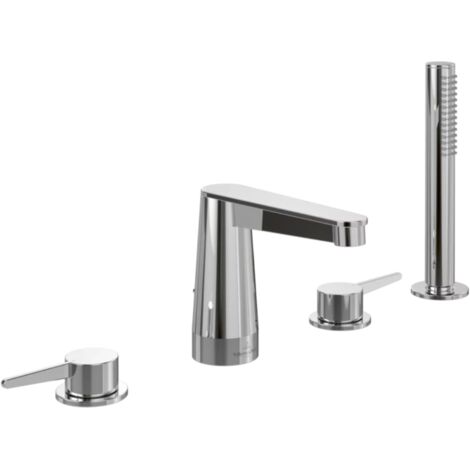Mélangeur 4 trous baignoire VILLEROY ET BOCH Conum Chrome (1/5)
