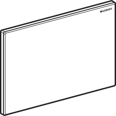 Geberit 115082SI1 Plaque de recouvrement Omega (1/4)