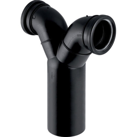 Geberit 367903161 Coude de raccordement double PE 90° d110/110