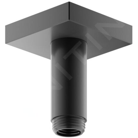 Keuco Accessoires de douche - Bras de douche de plafond, 100 mm, chrome noir brossé 53089130102