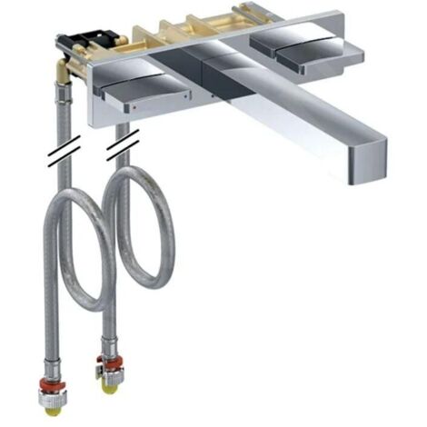 Geberit 116463211 ONE bras d'axe angle pour installation murale Design 2 boutons (1/2)