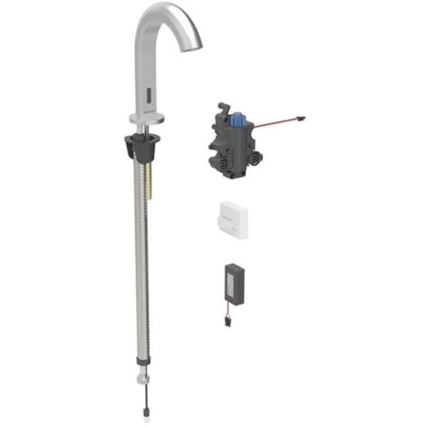 Geberit 116188SN1 Piave Robinet de lavage sur pied, montage au sol, mitigeur (1/2)