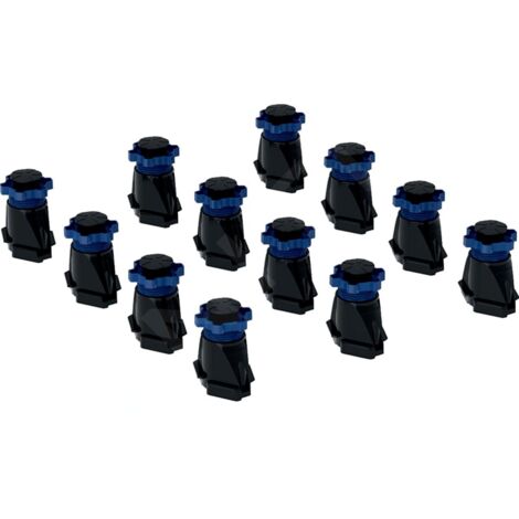 Geberit – Pieds réglables pour receveurs de douche – Hauteur réglable 9-21 cm – Set de 12 pièces pour receveurs de 160 cm et plus