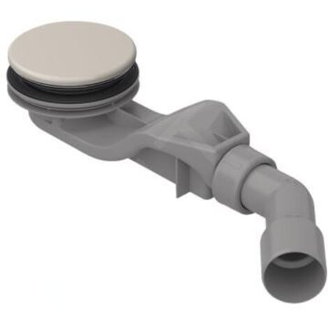 Bette Accessoires - Garniture de vidage pour receveurs de douche, sortie horizontale, pergamon B597-001 (1/2)