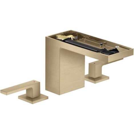 Axor MyEdition - Mitigeur de lavabo avec bonde Push-Open, installation 3 trous, EcoSmart, bronze brossé/sans plaque 47072140 (1/2)