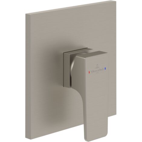 Mitigeur mécanique encastré VILLEROY ET BOCH Architectura Square Brushed Nickel Matt (1/4)