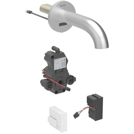 Geberit 116281SN1 Piave robinet WC, montage mural, alimentation secteur (1/2)