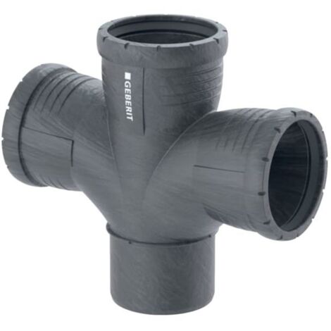 Geberit silencieux Pro 393566141 DN 100/100/100, 87,5 °, double, rayon intérieur (1/4)