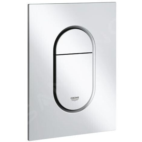 GROHE 37624P00 Plaque de commande WC Arena Cosmopolitan S 37624 double chasse/Démarrage & Arrêt chrome mat (1/5)