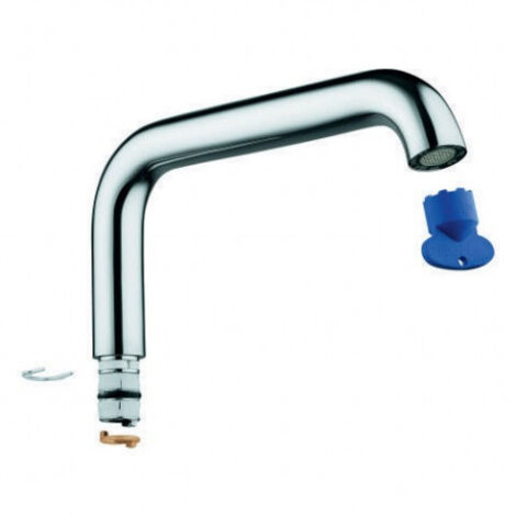 GROHE 13375000 Bec de vidage 13375 pour mitigeur lavabo Essence taille XL chrome (1/3)