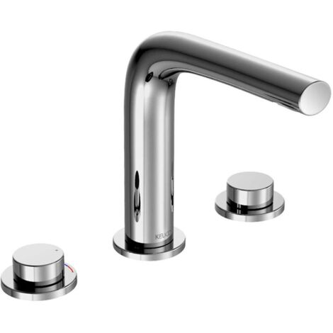 Keuco Edition 400 Mélangeur lavabo 3 trous 150 51515, sans déchets, chromé - 51515010100 (1/5)
