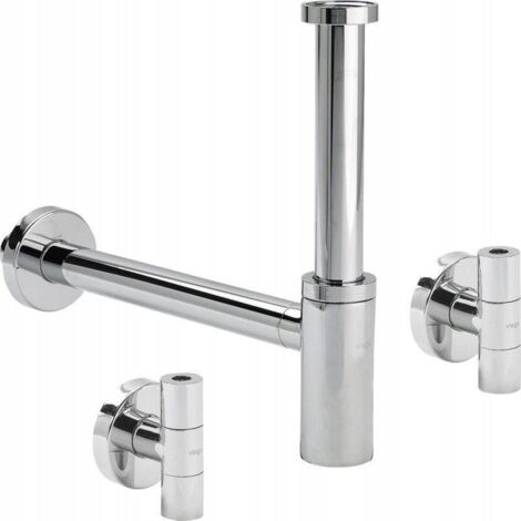 Viega 4015211492489 Siphon chromé pour lavabo (1/2)