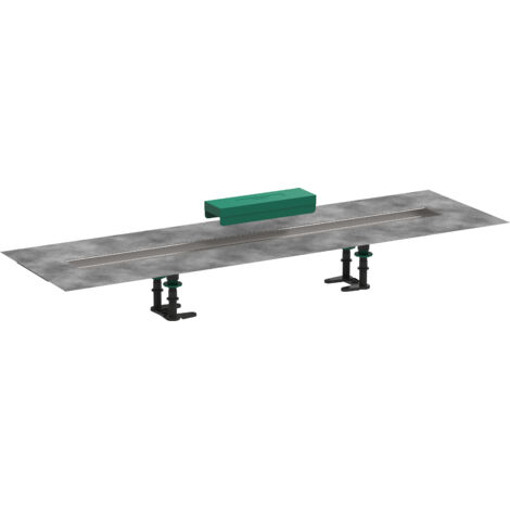 Hansgrohe uBox universal - Kit d'installation pour caniveaux de douche linéaires 900, inox 56013180