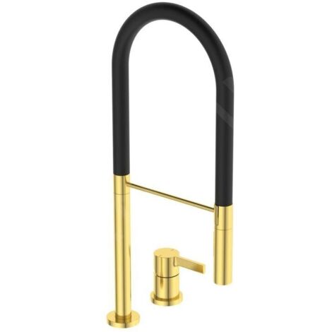 Ideal Standard BD425A2 mit 2 Loch pour évier de cuisine, bec Gusto articulé 225 mm (1/5)