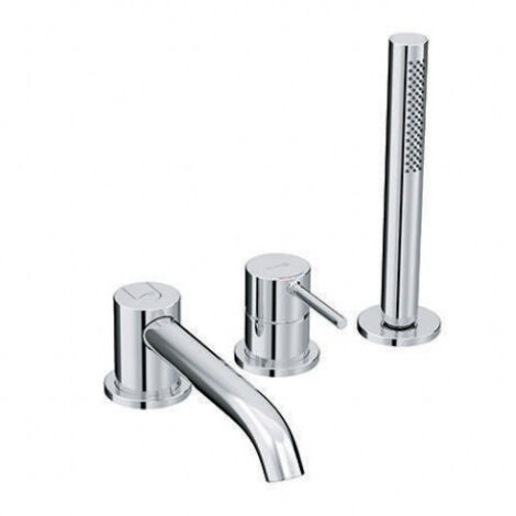KLUDI 384480576 BOZZ Robinetterie bain 3 trous pour remplissage et (1/4)