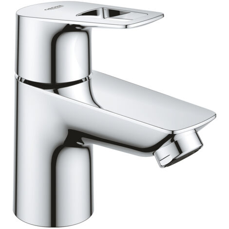 Grohe – Robinet sur colonne monocommande 1 trou – Finition chromée brillante – Débit 5,7 l/min – Raccord DN 15 pour installation facile (1/4)