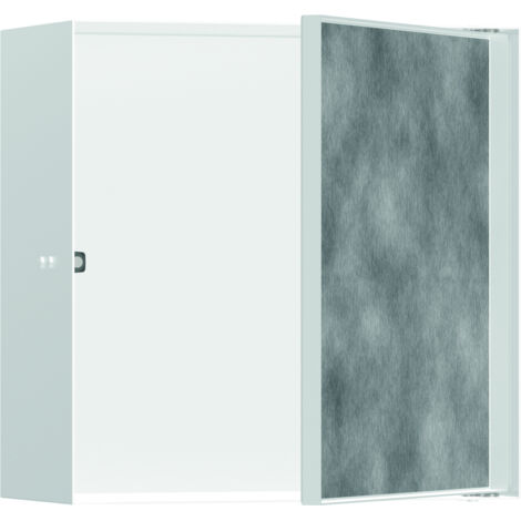 Hansgrohe XtraStoris Rock - Niche murale, avec porte, 300x300x140 mm, blanc mat 56091700 (1/3)