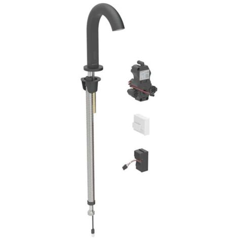 Geberit 116182141 Piave robinet lave-mains sur colonne, montage au sol, alimentation réseau (1/2)