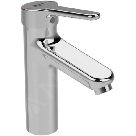 Ideal Standard Mitigeur de lavabo Ceraplus Grande sans garniture de vidage Saillie 123mm Chromé, BC100AA (1/2)