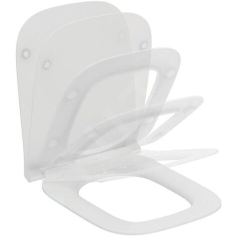 Ideal Standard T5003HY Abattant WC i.life B Sandwich à fermeture douce (1/5)