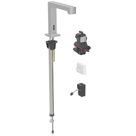 Geberit 116192SN1 Bras de WC Brenta, montage sur pied, réseau (1/2)