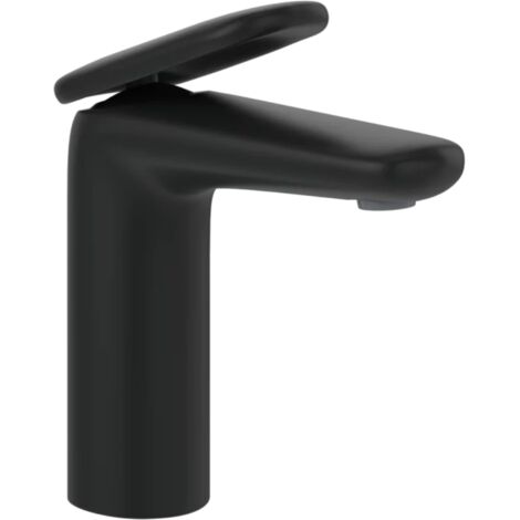 Mitigeur lavabo VILLEROY ET BOCH Antao ouverture dessus avec vidage Push Open Matt Black (1/5)