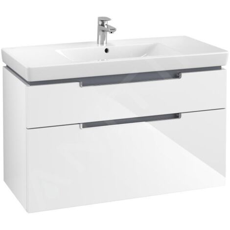 Villeroy & Boch Subway 2.0 meuble sous lavabo, 2 tiroirs, lavabo
