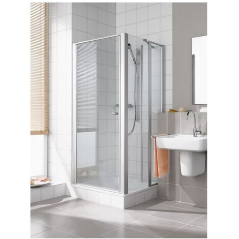 Kermi Porte battante Ibiza 2000 STW 0750x 1750 BV: 715-750 SIMG verre trempé transparent Clean (1/5)