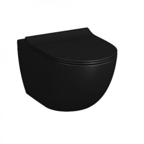 Vitra SENTO Cuvette seule RIM-EX (sans bride), 54cm noir mat (7748B083-0075) (1/3)