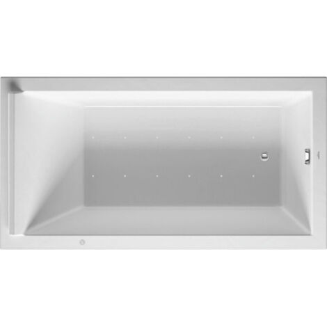 DURAVIT 760337000AS0000 Baignoire à remous Starck 1700x900mm, blanche (1/2)